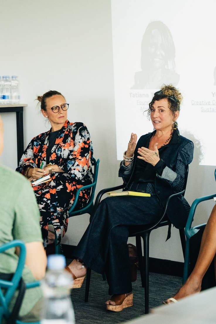 Panel session with two speakers